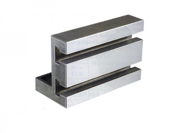 Cast iron angle plate - T-slots 150x75x100