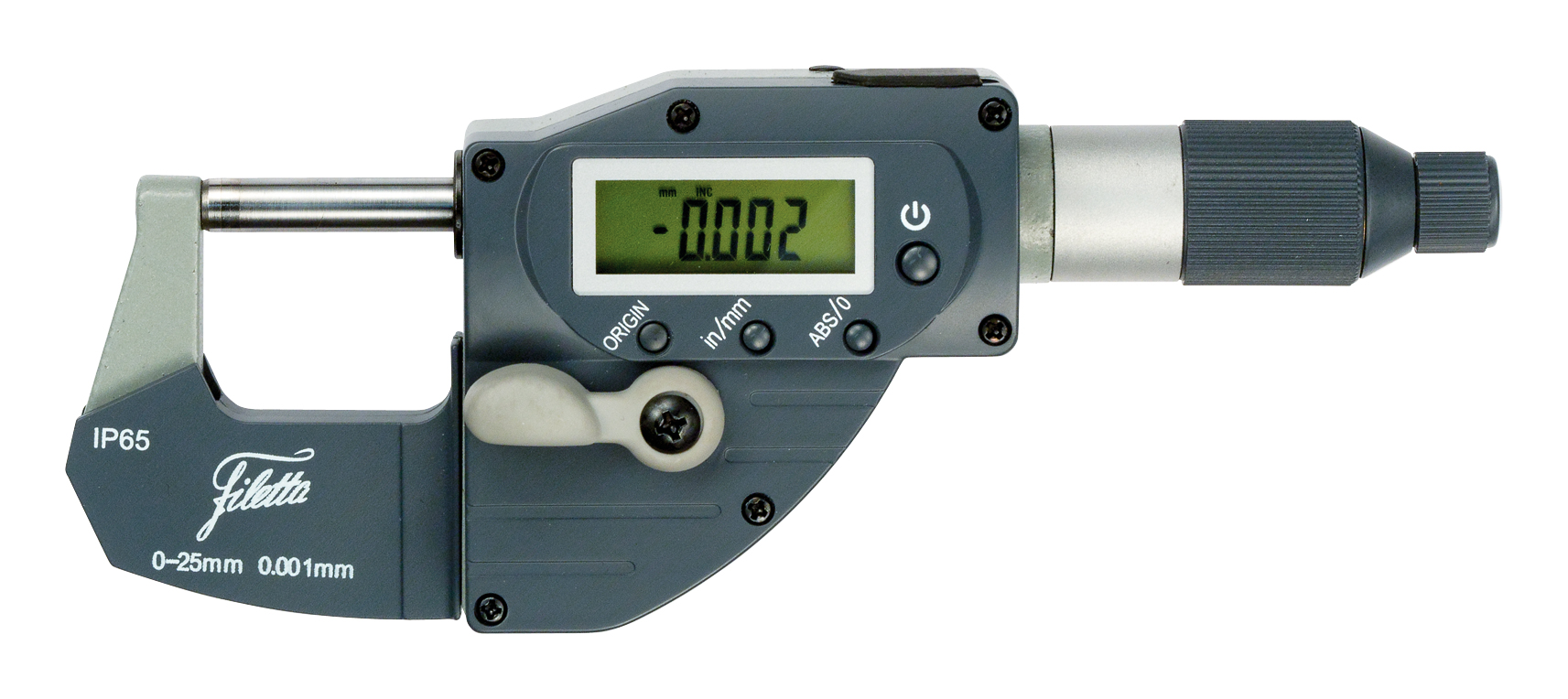 Třmenový mikrometr digitální s rychloposuvem IP65 75-100/0,001